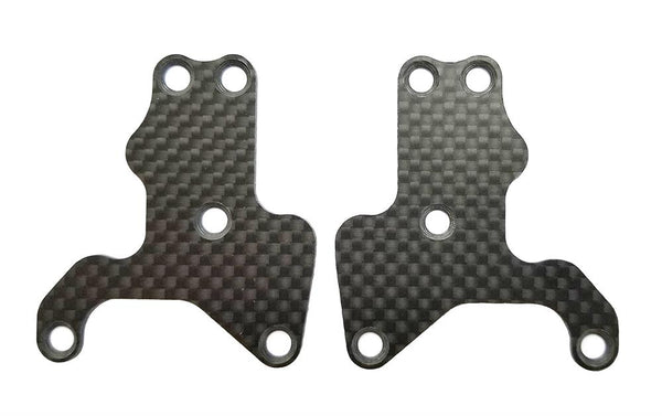 Team Associated - AE81440 - RC8B3.2 FT Front Suspension Arm Inserts, carbon fiber, 1.2mm