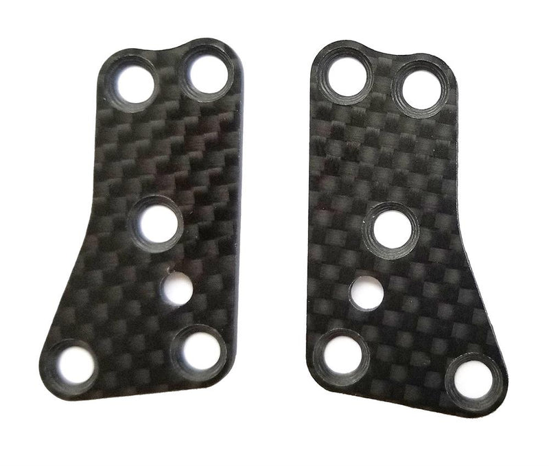 Team Associated - AE81444 - RC8B3.2 FT Front Upper Suspension Arm Inserts, carbon fiber, 1.2mm