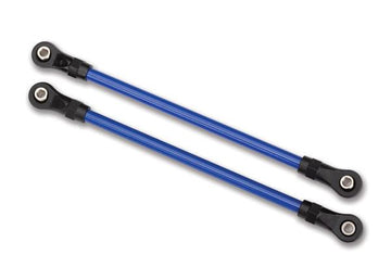 Traxxas - TRX8145X - Suspension links, rear lower, blue (2) (5x115mm, powder coated steel) (assembled with hollow balls) (for use with #8140X TRX-4®