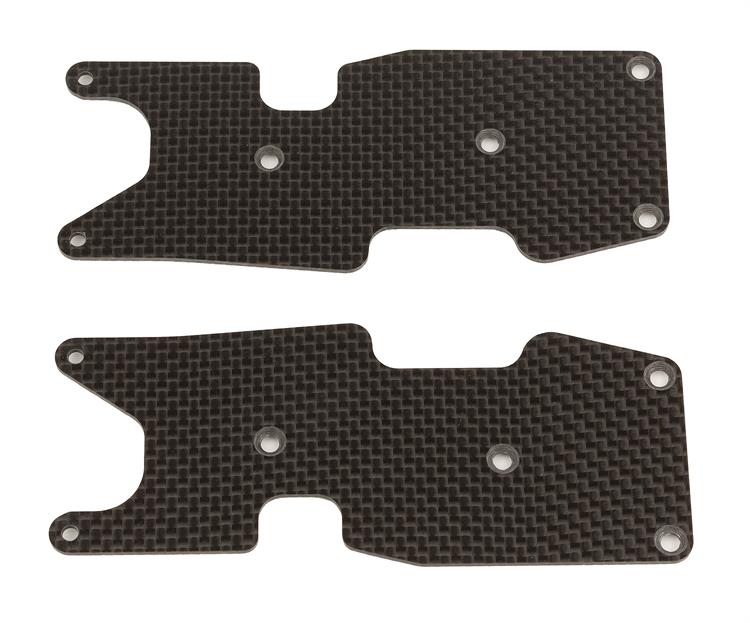 Team Associated - AE81474 - RC8T3.2 FT Rear Suspension Arm Inserts, 1.2mm, carbon fiber