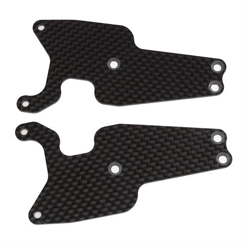 Team Associated - AE81478 - RC8T4 FT Front Lower Suspension Arm Inserts, 1.2mm, carbon fiber