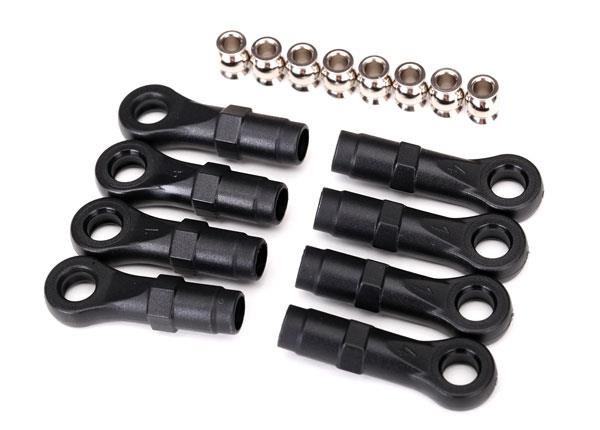 Traxxas - TRX8149 - Rod ends, extended (standard (4), angled (4))/ hollow balls (8) (for use with TRX-4® Long Arm Lift Kit)