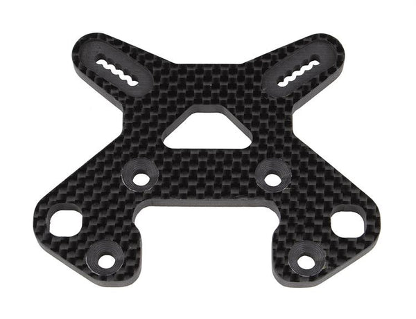 Team Associated - AE81503 - RC8B4 FT Front Shock Tower, carbon fiber