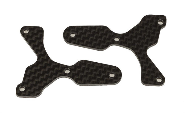 Team Associated - AE81532 - RC8B4 FT Front Lower Suspension Arm Inserts, carbon fiber, 2.0 mm