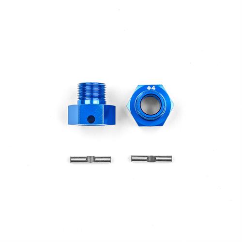 Team Associated - AE81628 - RC8T4 Ft Wheel Hexes, +4mm