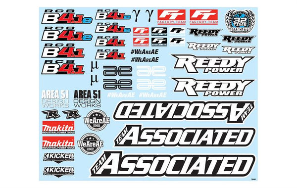 Team Associated - AE81651 - RC8B4.1/RC8B4.1e Decal Sheet