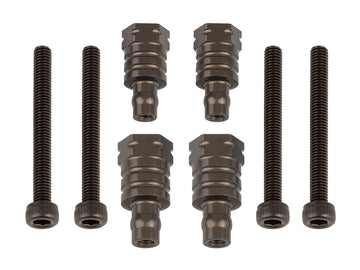 RC8B4 FT Shock Bushings, 12.5mm and 16mm, aluminum