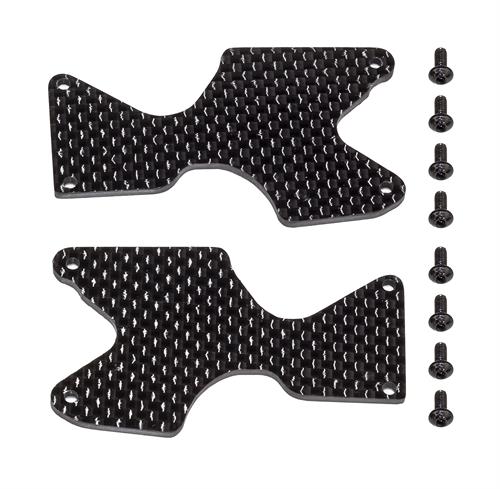 Team Associated - AE81668 - RC8B4.1 FT Rear Suspension Arm Inserts, carbon fiber