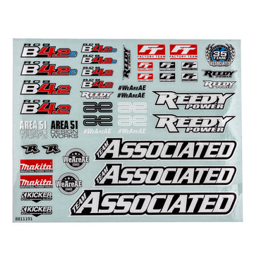 RC8B4.2 Decal Sheet