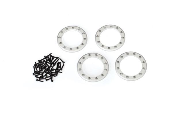 Traxxas - TRX8169 - Beadlock rings, satin (1.9") (aluminum) (4)/ 2x10 CS (48)