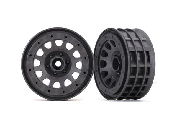 Traxxas - TRX8171A - Wheels, Method 105 2.2" (charcoal gray, beadlock) (beadlock rings sold separately)