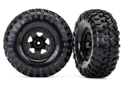 Traxxas - TRX8181 - Tires & wheels, assembled, glued (TRX-4® Sport 2.2" wheels, Canyon Trail 5.3x2.2" tires) (2)