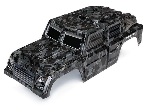 Traxxas - TRX8211X - Body, Tactical Unit, night camo (painted)/ decals