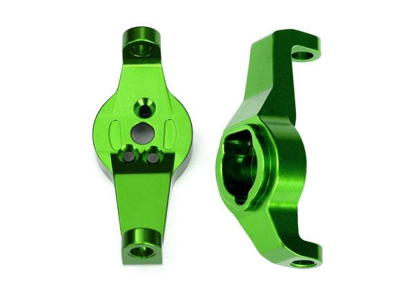Traxxas - TRX8232G - Caster blocks, 6061-T6 aluminum (green-anodized), left and right