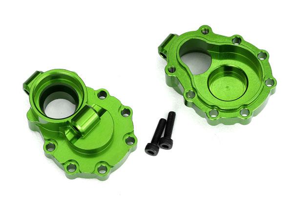 Traxxas - TRX8253G - Portal housings, inner (rear), 6061-T6 aluminum (green-anodized) (2)/ 2.5x10 CS (2)