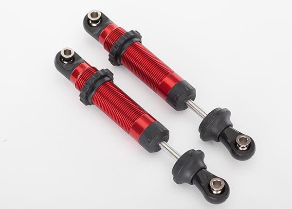 Traxxas - TRX8260R - Shocks, GTS, aluminum (red-anodized) (assembled with spring retainers) (2)