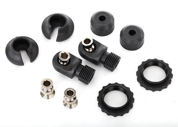 Traxxas - TRX8264 - Caps & spring retainers, GTS shocks (upper cap (2)/ hollow balls (4)/ bottom cap (2)/ upper retainer (2)/ lower retainer (2))