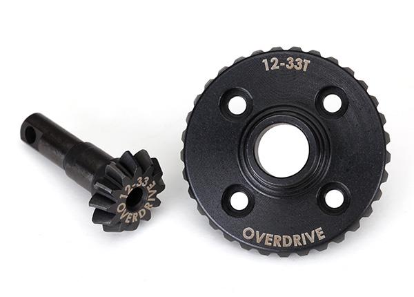 Traxxas - TRX8287 - Ring gear, differential/ pinion gear, differential (overdrive, machined)