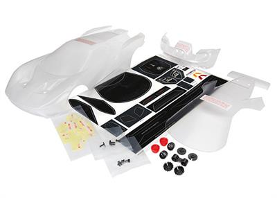 Traxxas - TRX8311 - Body, Ford GT (clear, requires painting)/ decal sheet (includes tail lights, exhaust tips, & mounting hardware)