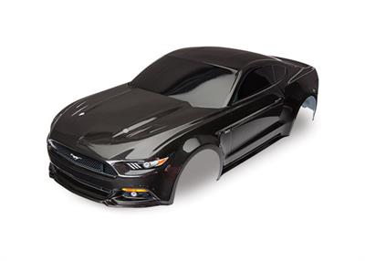 Traxxas - TRX8312X - Body, Ford Mustang, black (painted, decals applied)