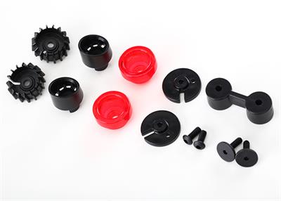 Traxxas - TRX8314 - Tail lights (2)/ tail light mounts (4) / exhaust tip (2)/ exhaust tip mount (1)/ 3x10 flathead screws (2)/ 3x8 BCS (2)