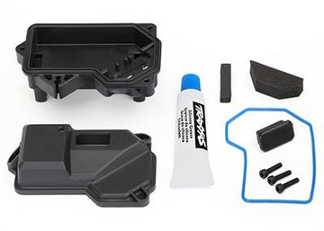 Traxxas - TRX8324 - Box, receiver (sealed)(steering servo mount)/ receiver cover/ access plug/ foam pads/ silicone grease/ 2.5x10 CS (3)