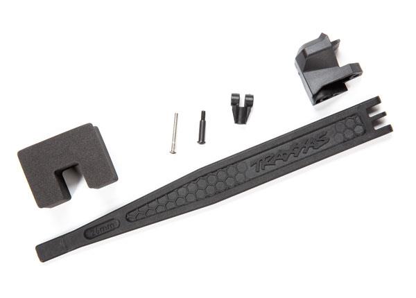 Traxxas - TRX8326 - Battery hold-down/ battery clip/ hold-down post/ foam spacer/ screw pin