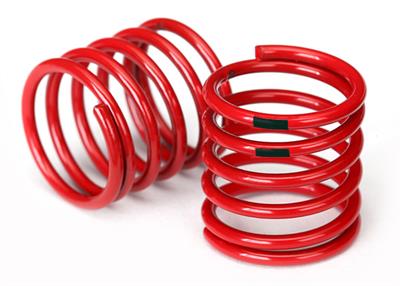 Traxxas - TRX8364 - Spring, shock (red) (4.4 rate, black stripe) (2)