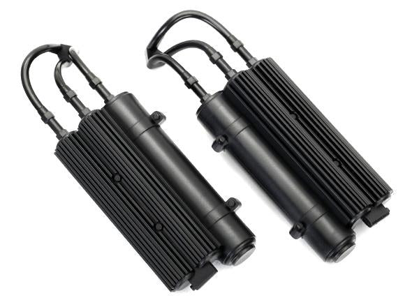 Traxxas - TRX8423 - Shock reservoirs, black (2)