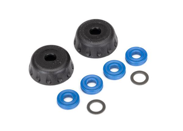 Traxxas - TRX8458 - Double seal kit, GTR shocks (x-rings (4)/ 4x6x0.5mm PTFE-coated washers (2)/ bottom caps (2)) (renews 2 shocks)
