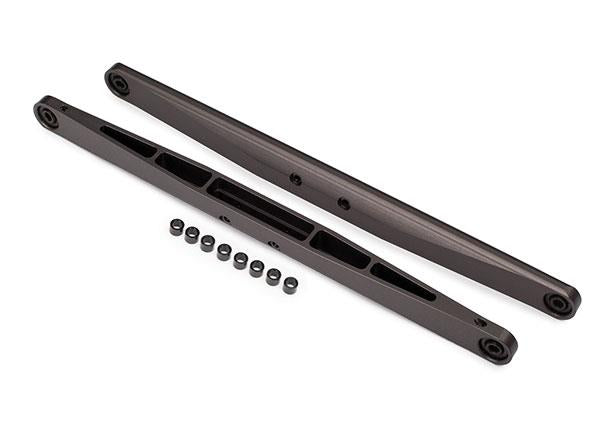 Traxxas - TRX8544A - Trailing arm, aluminum (dark titanium anodized) (2) (assembled with hollow balls)