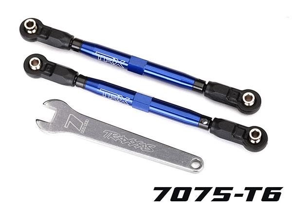 Traxxas - TRX8547X - Toe links, front, Unlimited Desert Racer® (TUBES blue-anodized, 7075-T6 aluminum, stronger than titanium) (102mm) (2)