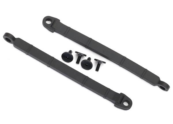 Traxxas - TRX8548 - Limit strap, rear suspension (2)/ 3x8 flathead screw (4)