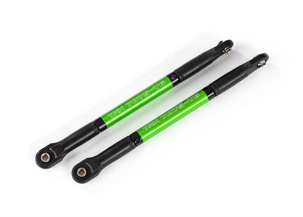 Traxxas - TRX8619G - Push rods, aluminum (green-anodized), heavy duty (2) (assembled with rod ends and threaded inserts)