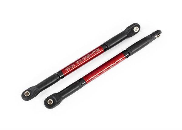 Traxxas - TRX8619R - Push rods, aluminum (red-anodized), heavy duty (2) (assembled with rod ends and threaded inserts)