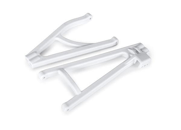 Traxxas - TRX8634A - Suspension arms, white, rear (left), heavy duty, adjustable wheelbase (upper (1)/ lower (1))