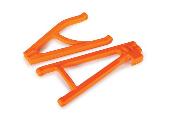 Traxxas - TRX8634T - Suspension arms, orange, rear (left), heavy duty, adjustable wheelbase (upper (1)/ lower (1))