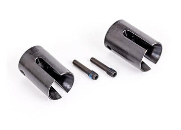 Traxxas - TRX8652X - Drive cup, steel, extreme heavy duty (2)/ 4x17mm screw pins, heavy duty (2) (machined, heat treated)