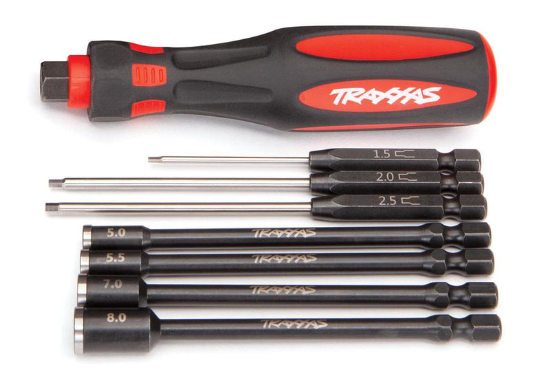TRX8712 - 7 stk Premium spidser umbraco og top til møtrikker skal bruges i skruemaskine i lækker taske