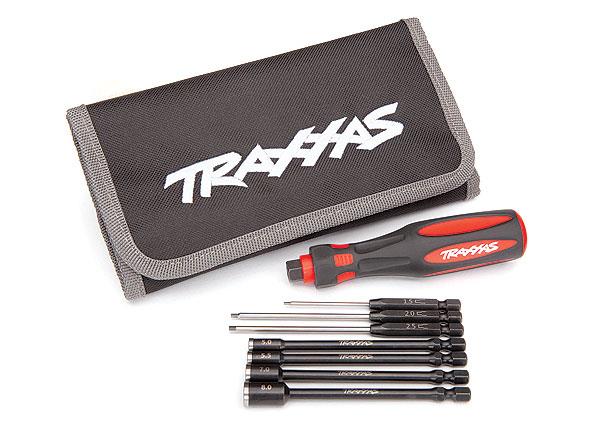Traxxas - TRX8712 - 7 stk Premium spidser umbraco og top til møtrikker skal bruges i skruemaskine i lækker taske