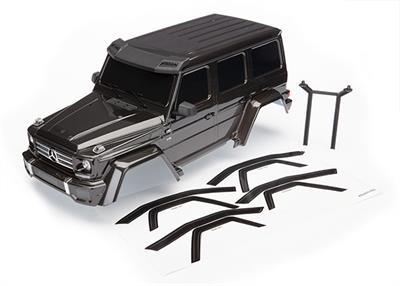 Traxxas - TRX8811R - Body, Mercedes-Benz® G 500®, complete (black) (includes rear body post, grille, side mirrors, door handles, windshield wipers)