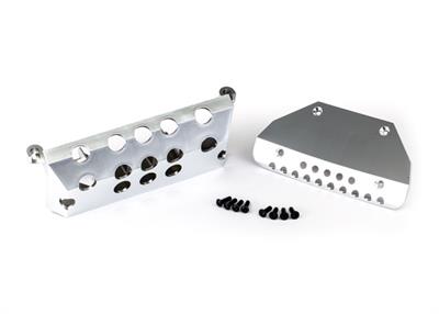 Traxxas - TRX8835 - Skid plates, Mercedes-Benz® G 63®, front & rear (satin-plated finish)/ 3x10 CCS (4)/ 3x10 BCS (4)