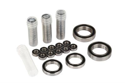 Ball bearing kit, TRX-4® Traxx®, black rubber sealed, stainless (contains 5x11x4mm (40), 20x32x7mm (2), & 17x26x5mm (2) bearings/