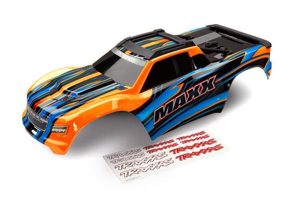 Traxxas - TRX8911T - Body, Maxx, orange (painted/ decal sheet