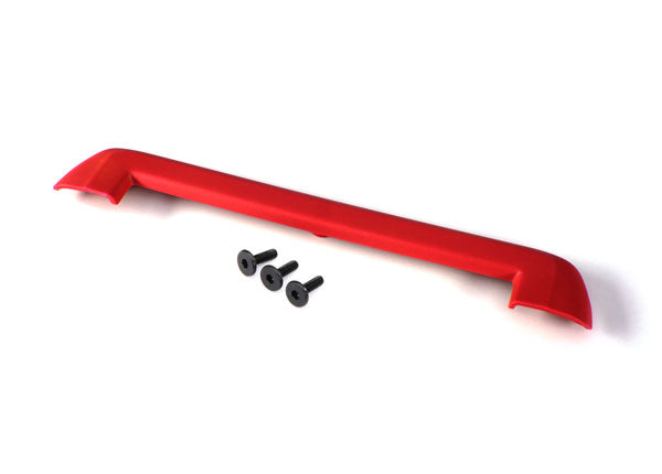 Traxxas - TRX8912R - Tailgate protector, Red/ 3x15mm flat-head screw (4)