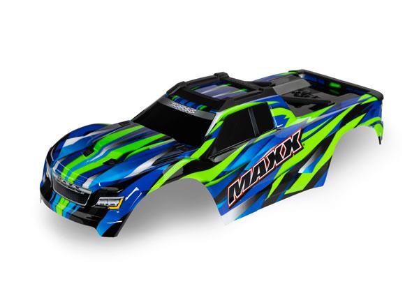 Traxxas - TRX8918G - Karosseri til Maxx®Version2, Grøn (fits Maxx® with extended chassis (352mm wheelbase))