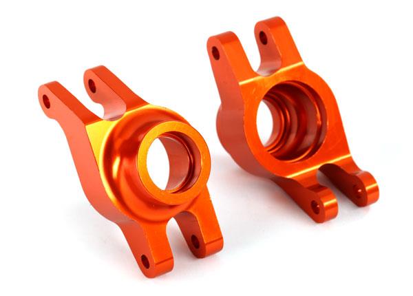 Traxxas - TRX8952A - Carriers, stub axle (orange-anodized 6061-T6 aluminum) (rear) (2)