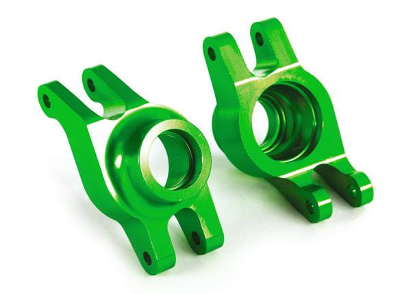 Traxxas - TRX8952G - Carriers, stub axle (green-anodized 6061-T6 aluminum) (rear) (2)