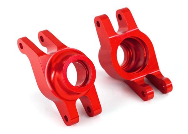 Traxxas - TRX8952R - Carriers, stub axle (red-anodized 6061-T6 aluminum) (rear) (2)