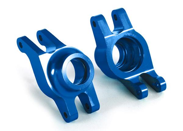 Traxxas - TRX8952X - Carriers, stub axle (blue-anodized 6061-T6 aluminum) (rear) (2)